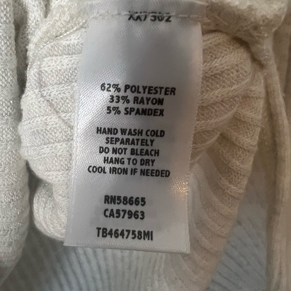 Treasure & Bond Cream Cowl Neck Sweater - Picture 7 of 8